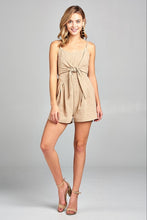 Women's Front Tie Tank Romper with Open back - Tech Haul