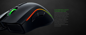 Razer Mamba Tournament Edition Gaming Mouse | 16000 DPI, Professional Grade Chroma, Ergonomic, USB Wired