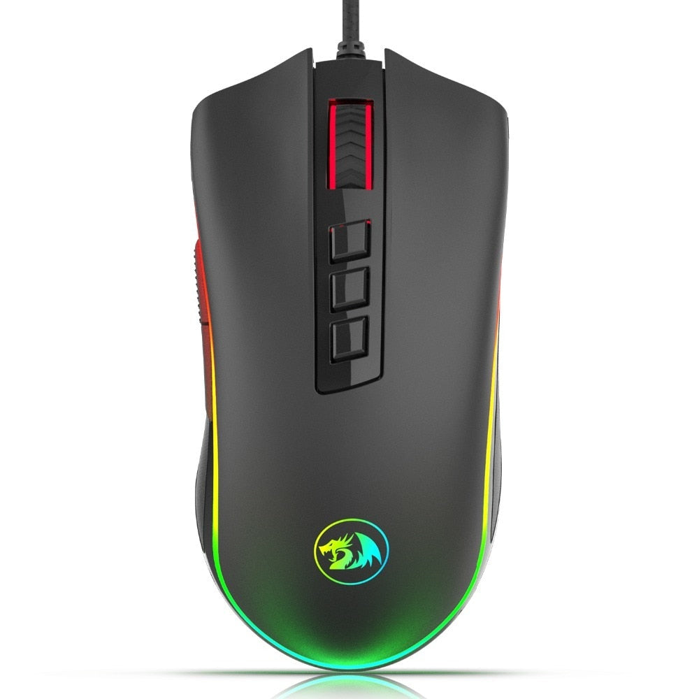 Redragon COBRA M711 Chroma 10000 DPI Wired Gaming Mouse | 16.8 Million RGB Color, Backlit 7 Programmable Buttons, Optical Tracking