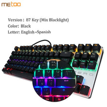 Metoo Edition LED Backlit Mechanical Keyboard | 87/104 keys, Anti-ghosting, English/Russian