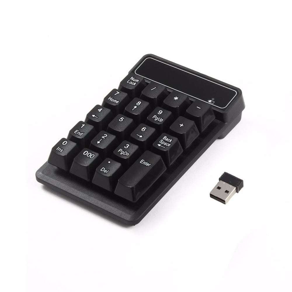 Oonleny 2.4G USB Numeric Keypad Wireless Number Pad 19 Keys Mini Digital Keyboard for Laptop PC Notebook Desktop FreeShipping