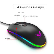 S900 Wired  USB Optical Gaming Mouse | 5000DPI, 6 Buttons
