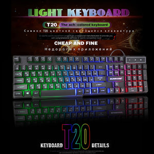 SUNROSE Backlit USB Keyboard | 3 Color LED