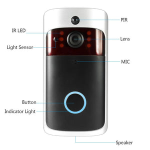Smart Wireless WiFi Security DoorBell | Recording, Night Vision