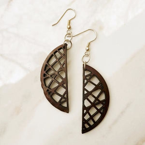 Crescent Wood Earrings - Tech Haul