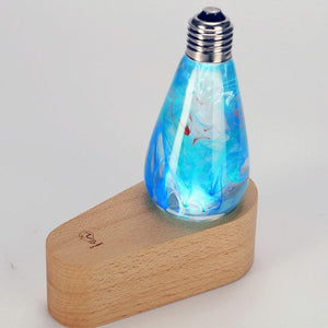 LED Wood Light Base