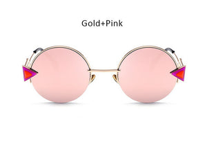Steampunk Round Mirror Sunglasses - Tech Haul