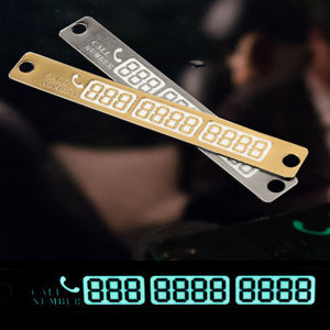 Phone Number Plate Sticker