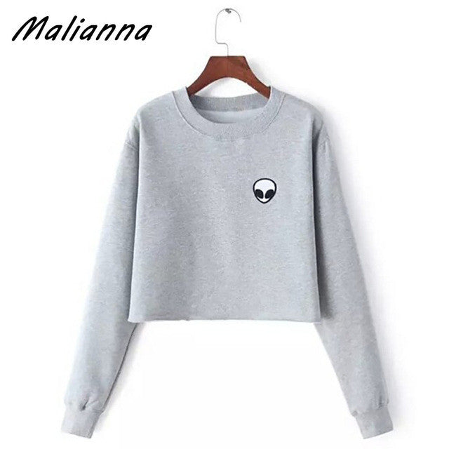 Malianna Alien Print Long Sleeve T