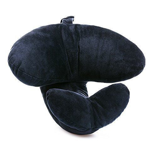 J-Pillow Head Chin and Neck Support with Carry Mesh Bag