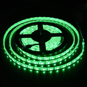16 Ft 5M RGB White Blue 300 5050 LED Flexible Light Strip Lamp Waterproof DC 12V