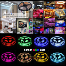 16 Ft 5M RGB White Blue 300 5050 LED Flexible Light Strip Lamp Waterproof DC 12V