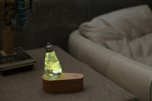 White Hydrangea (with wood base)