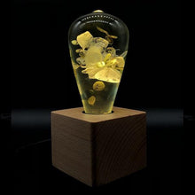 White Hydrangea (with wood base)